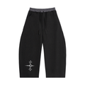 Plaid Waistband Barrel Sweatpants
