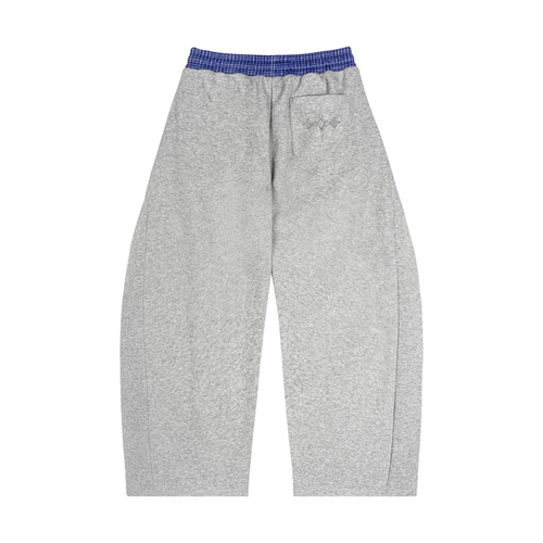 Plaid Waistband Barrel Sweatpants