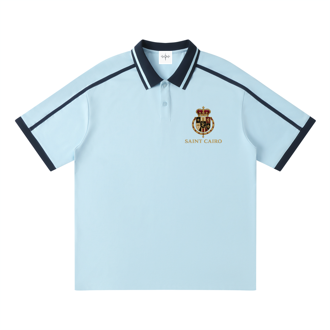 Unisex Contrast Piping Polo Shirt