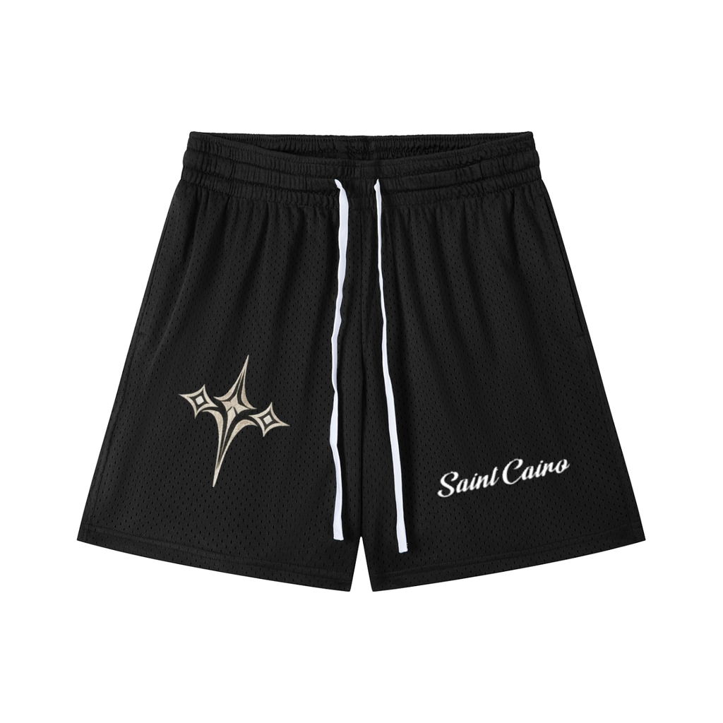 Mesh Drawstring Shorts