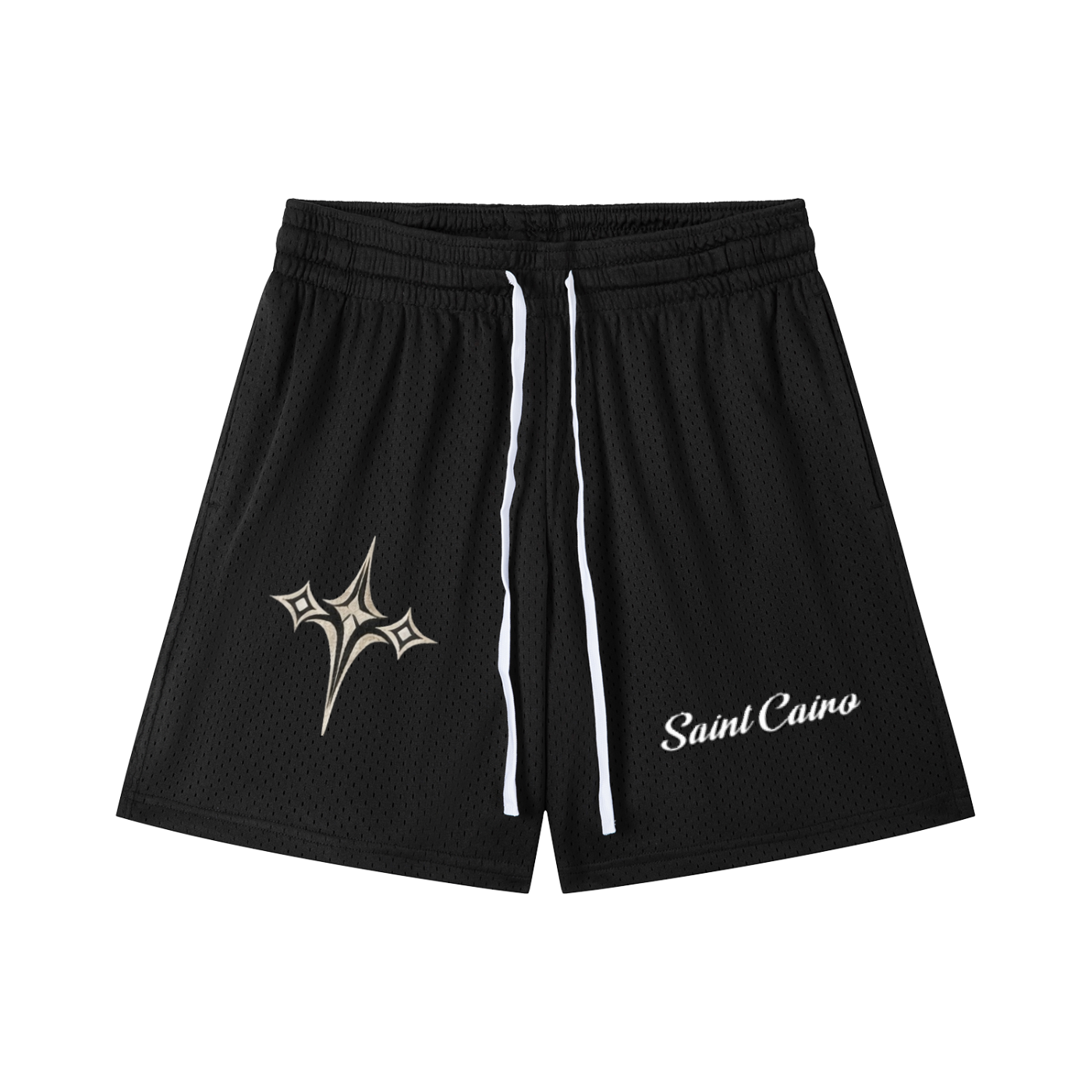 Mesh Drawstring Shorts