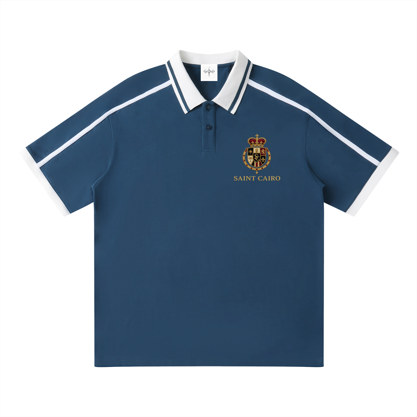 Unisex Contrast Piping Polo Shirt