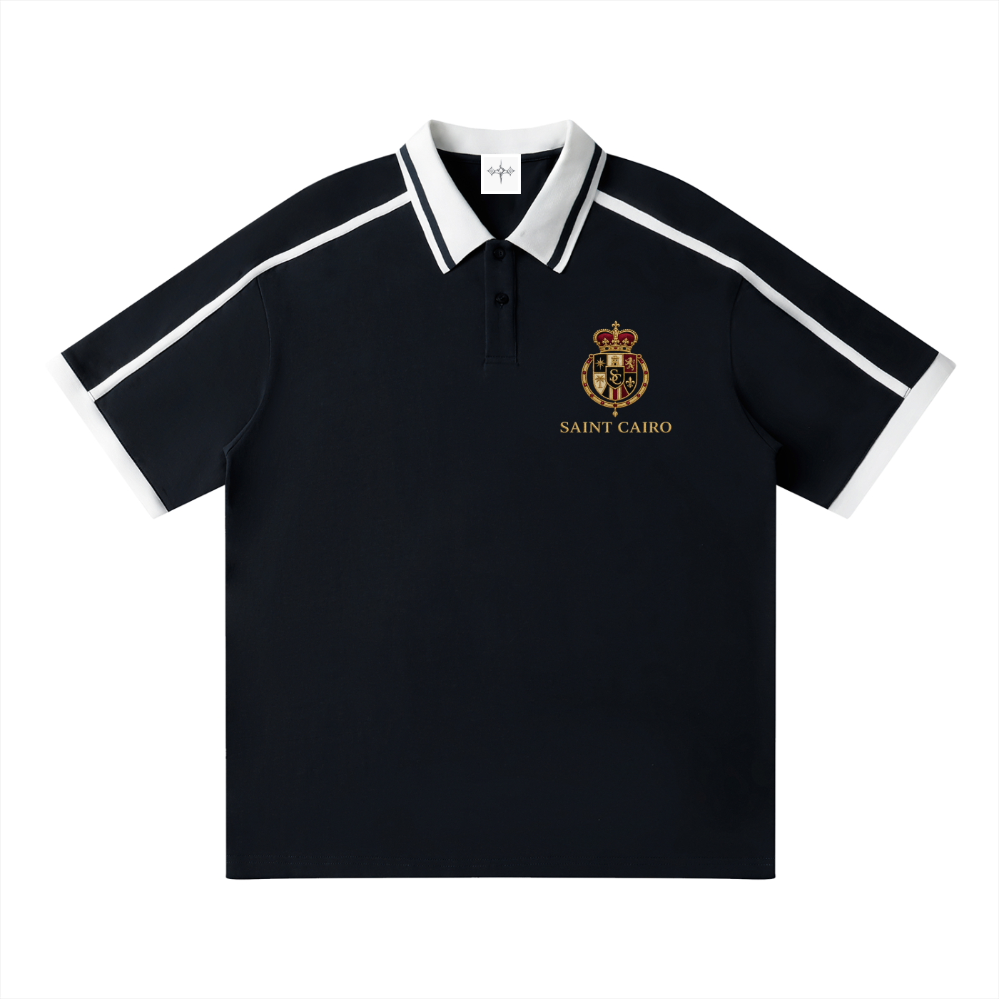 Unisex Contrast Piping Polo Shirt