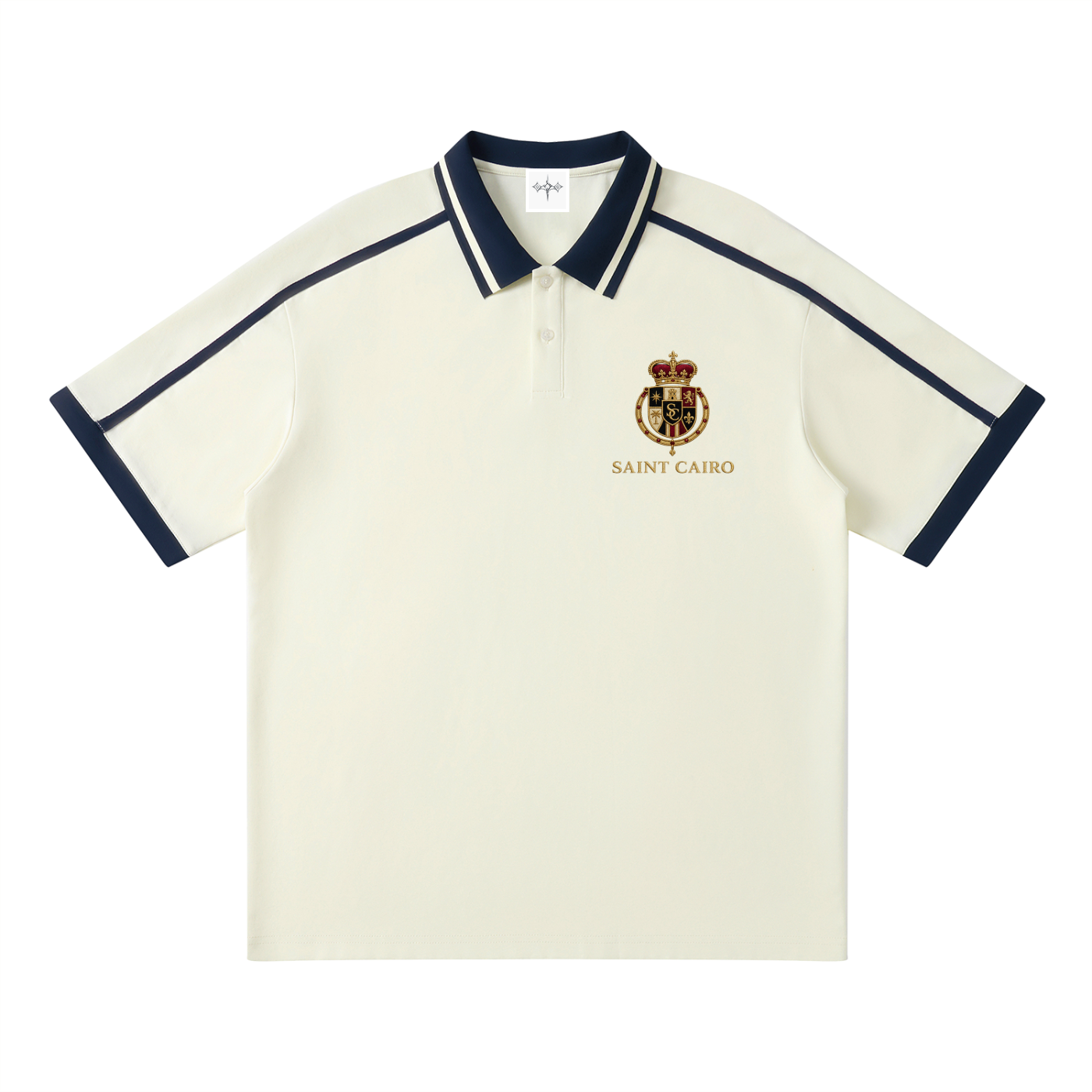 Unisex Contrast Piping Polo Shirt