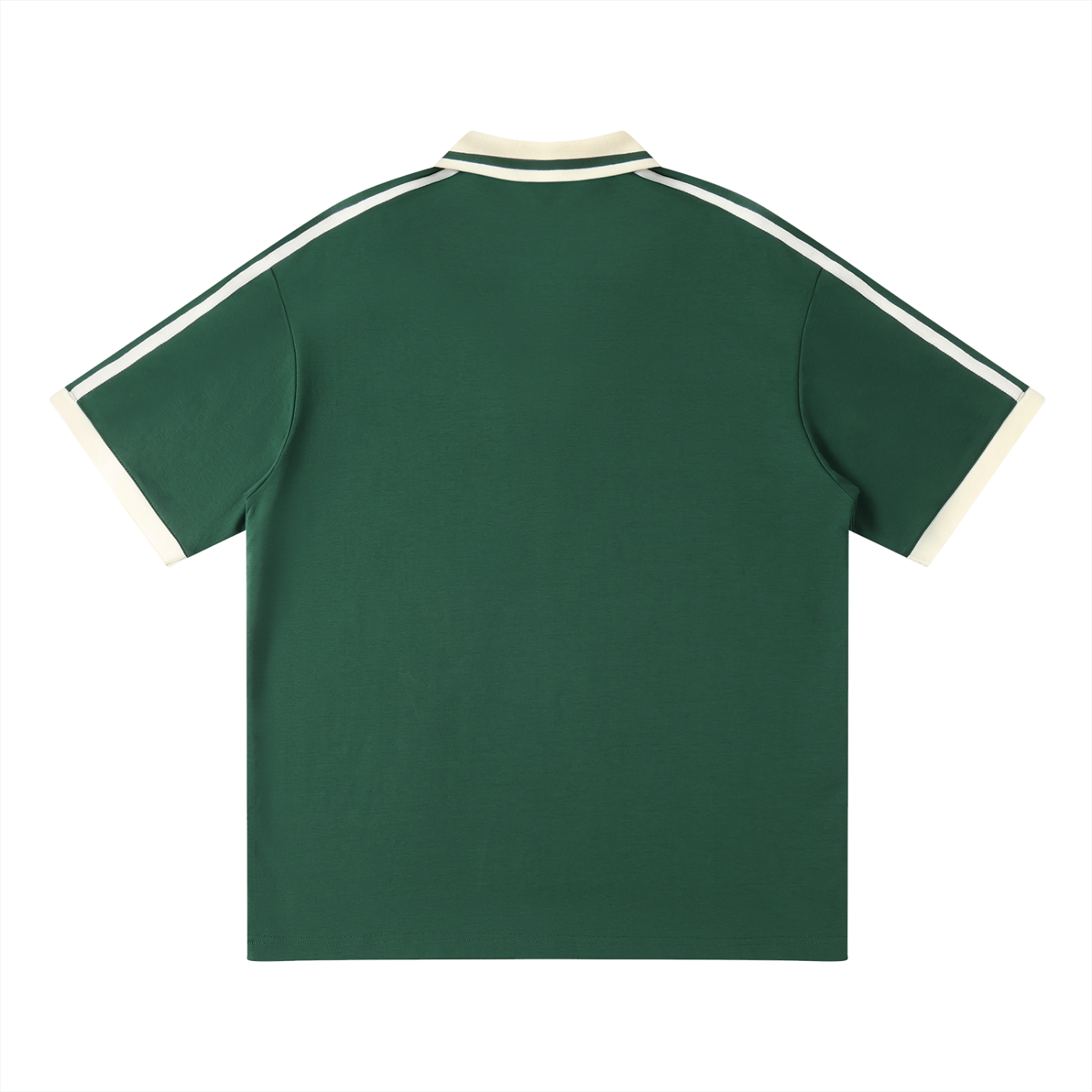 Unisex Contrast Piping Polo Shirt