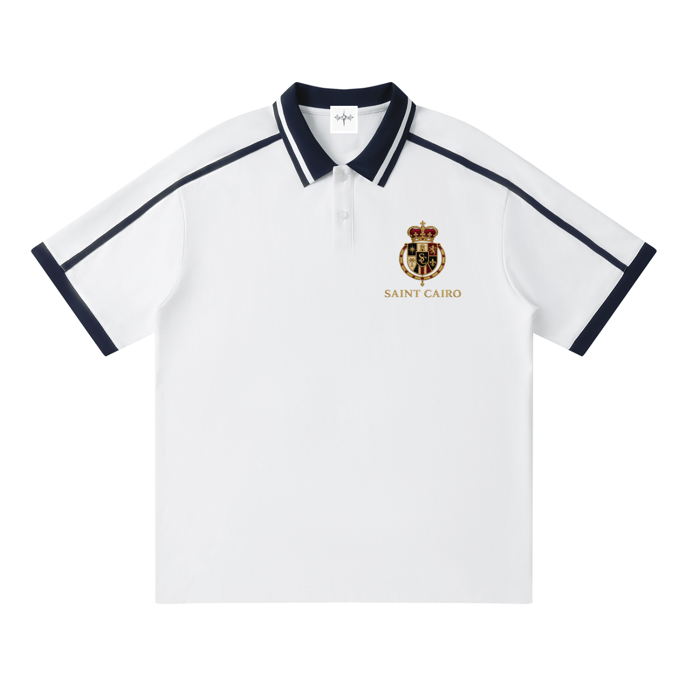 Unisex Contrast Piping Polo Shirt