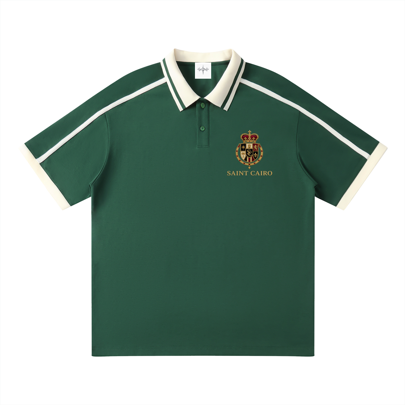 Unisex Contrast Piping Polo Shirt