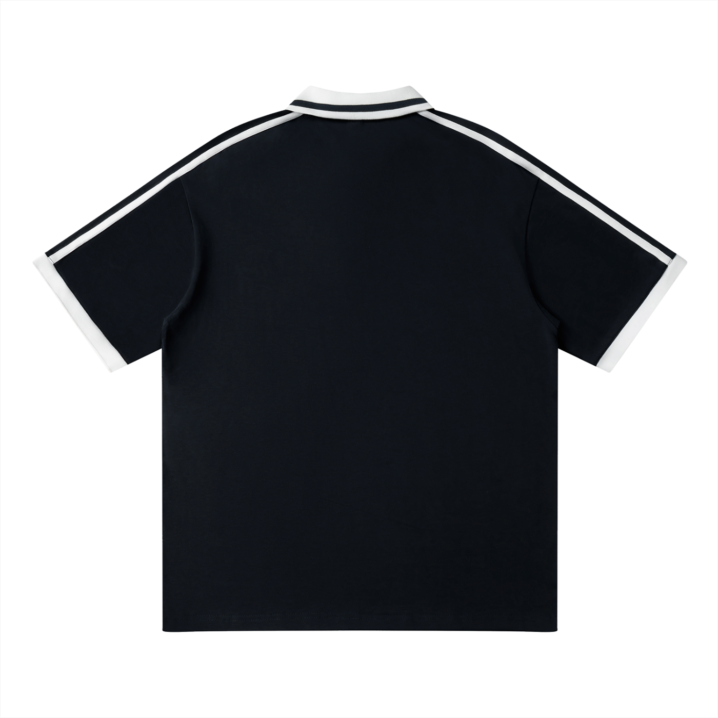 Unisex Contrast Piping Polo Shirt